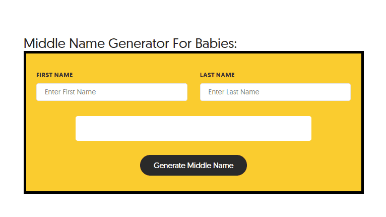 First Name Last Name Generator First Name Last Name Generator