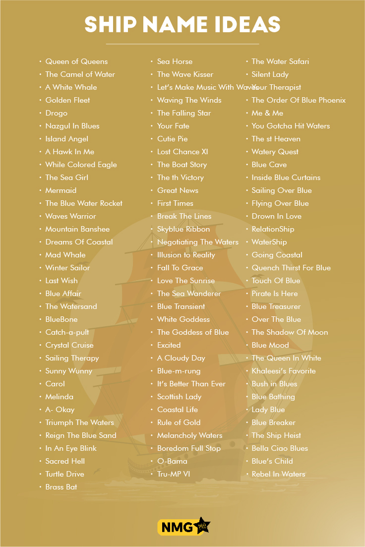 Best Ship Name Generator 1000 Exciting Names For Ships Boats Best Ship Name Generator 1000 Exciting Names For Ships Boats